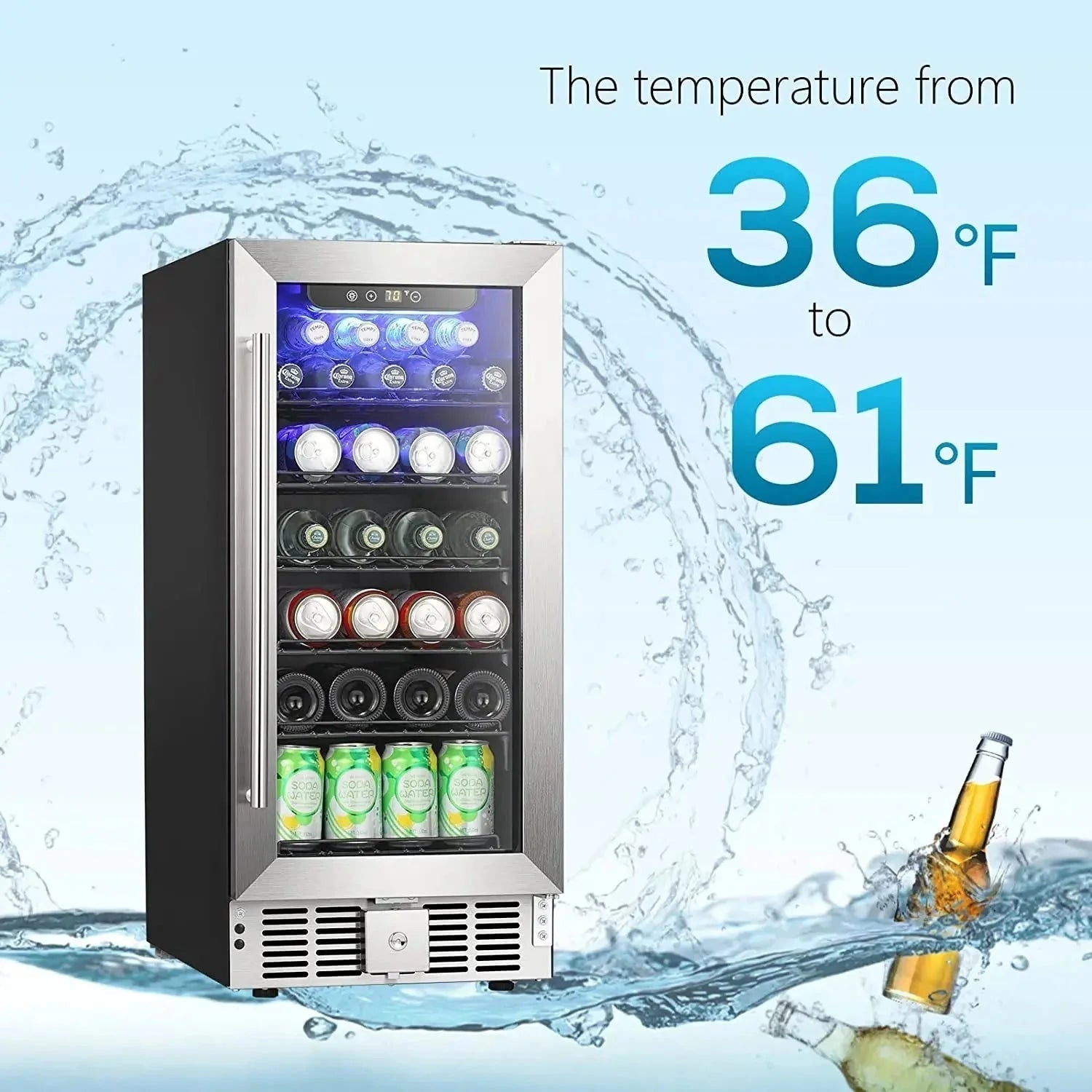 2.9 Cu.Ft Beverage Refrigerator W5885B Kismile