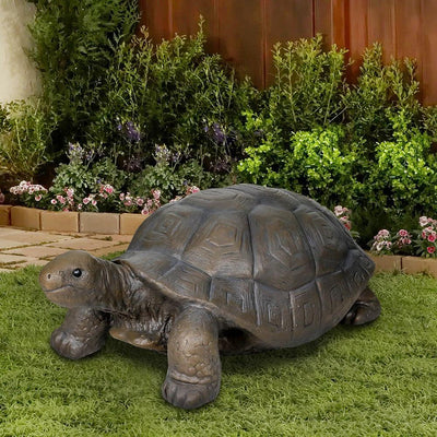 Concrete Turtle Garden Statue Giant 29 Inch Long