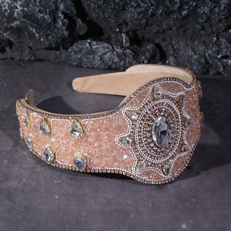 Fashion Baroque Heavy Industries Full Diamond Hair Hoops