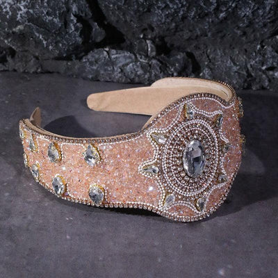 Fashion Baroque Heavy Industries Full Diamond Hair Hoops