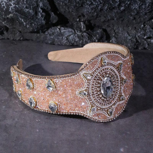 Fashion Baroque Heavy Industries Full Diamond Hair Hoops