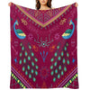 Mollymauk Tealeaf Inspired Print Throw Blanket