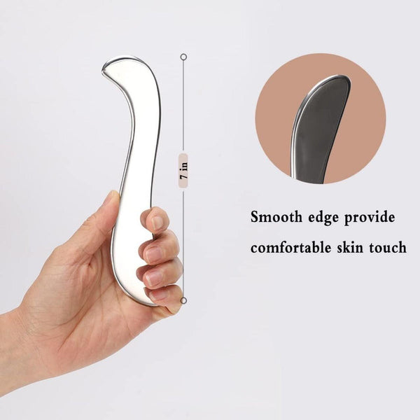 304 stainless steel fascia knife for loosening muscle tissue, scraping and relaxing S-shaped fascia knife for facial metal plate