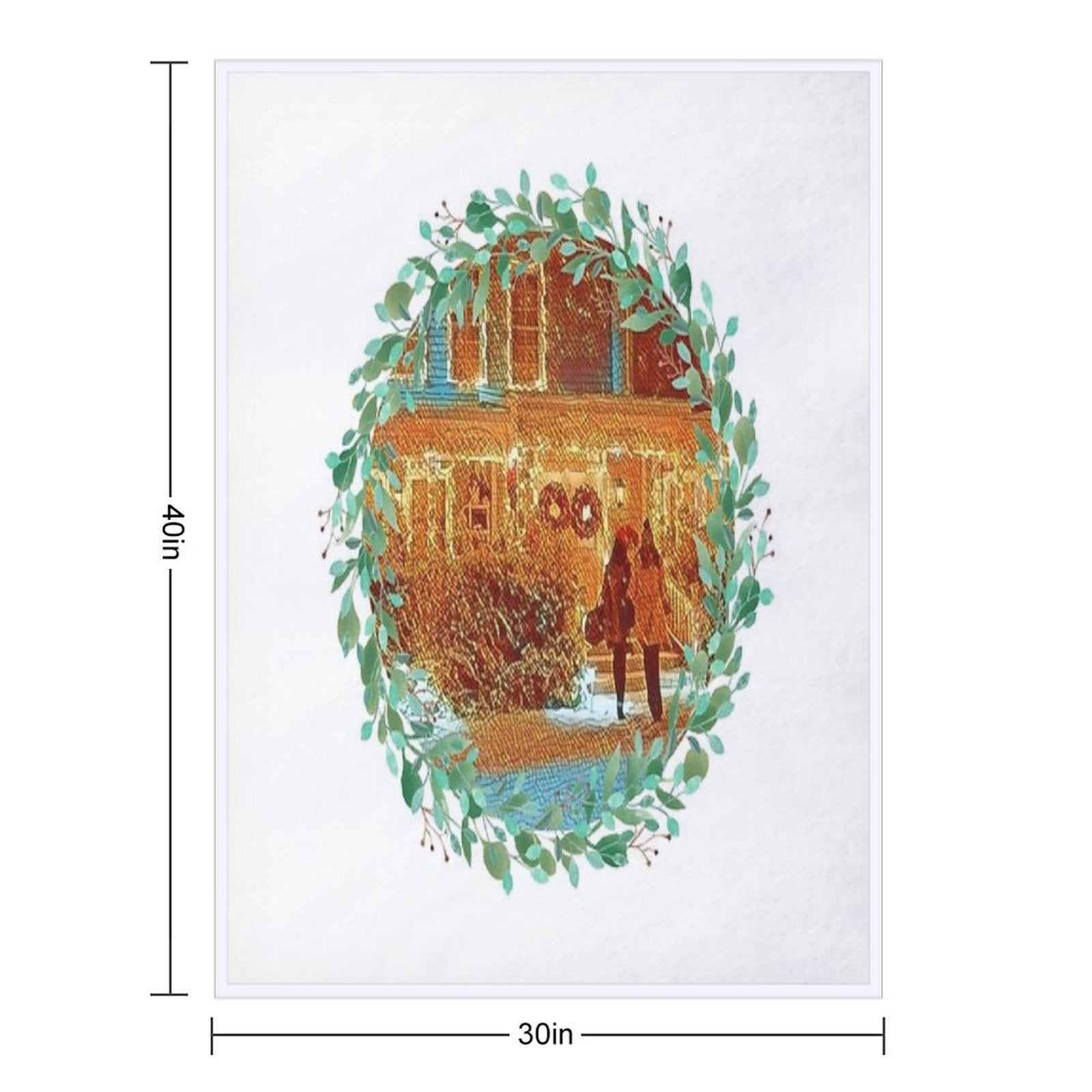 Christmas at Stars Hollow Comfort Throw Blanket
