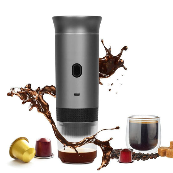 2025 Upgraded 3-in-1 Cordless Coffee Maker - 20Bar Portable for Car/Camping/Home, Capsule/Powder, USB Fast Heat