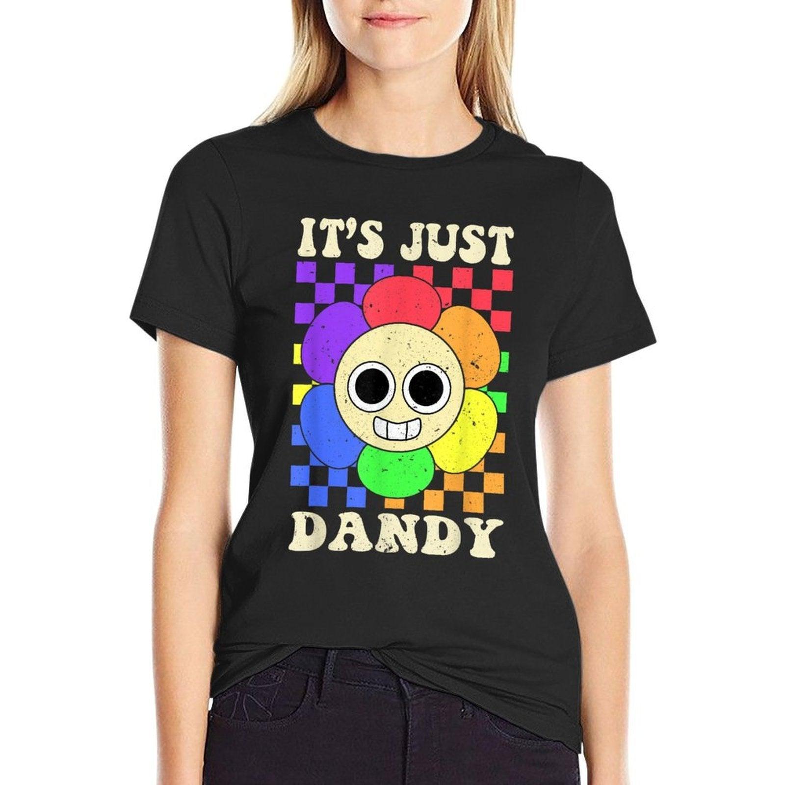 Its Just Dandy Dandys World Funny For Men Women Kids  Heathered Texture T-Shirt