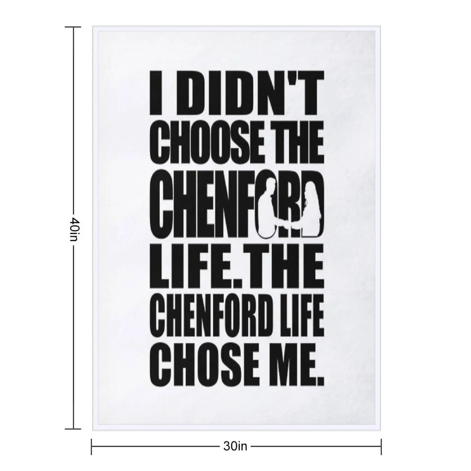 I Didn't Choose The Chenford Life. The Chenford Life Chose Me  The Rookie Throw Blanket