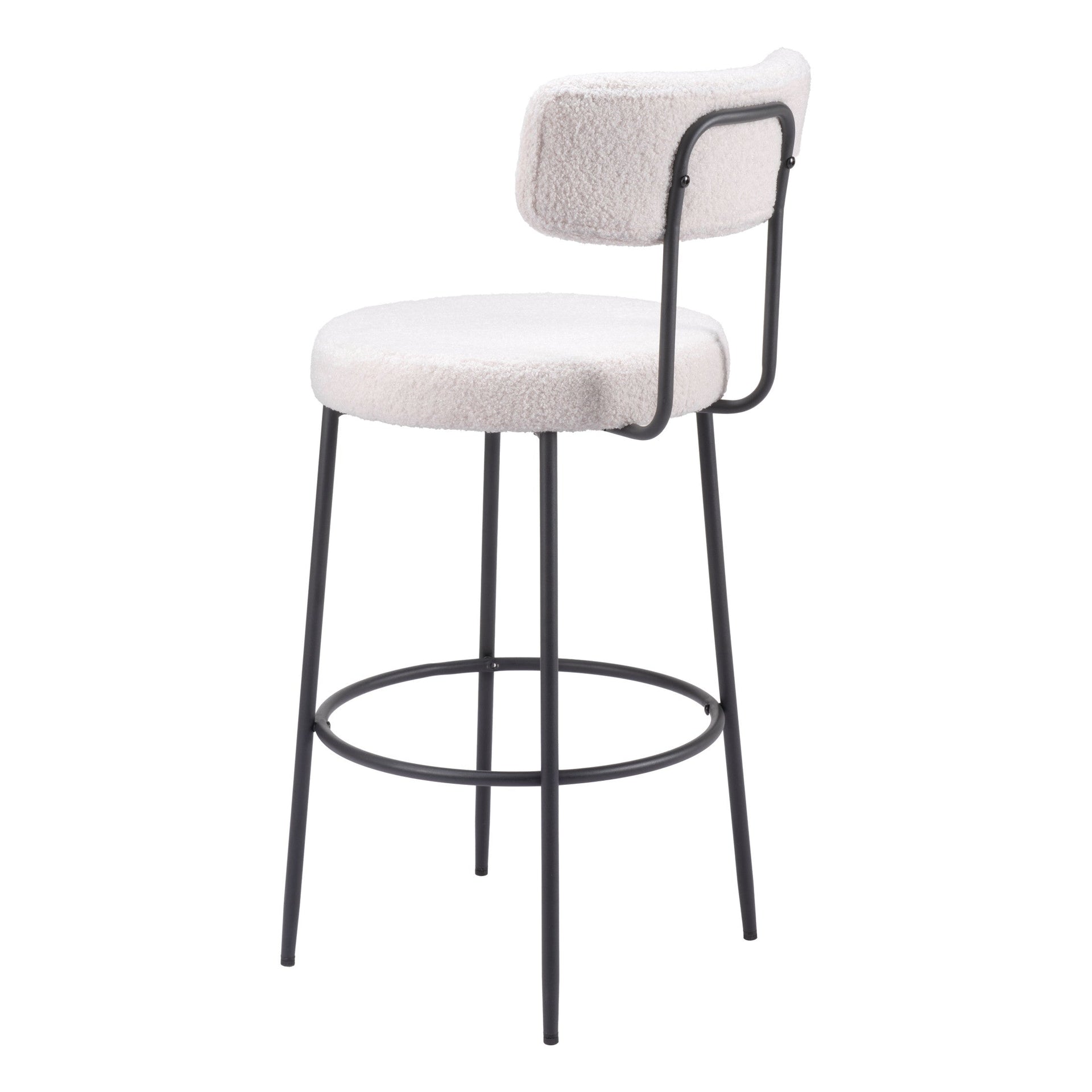 Blanca Barstool (Set of 2) Ivory