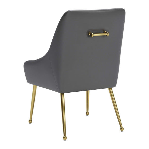 Maxine Dining Chair Gray & Gold