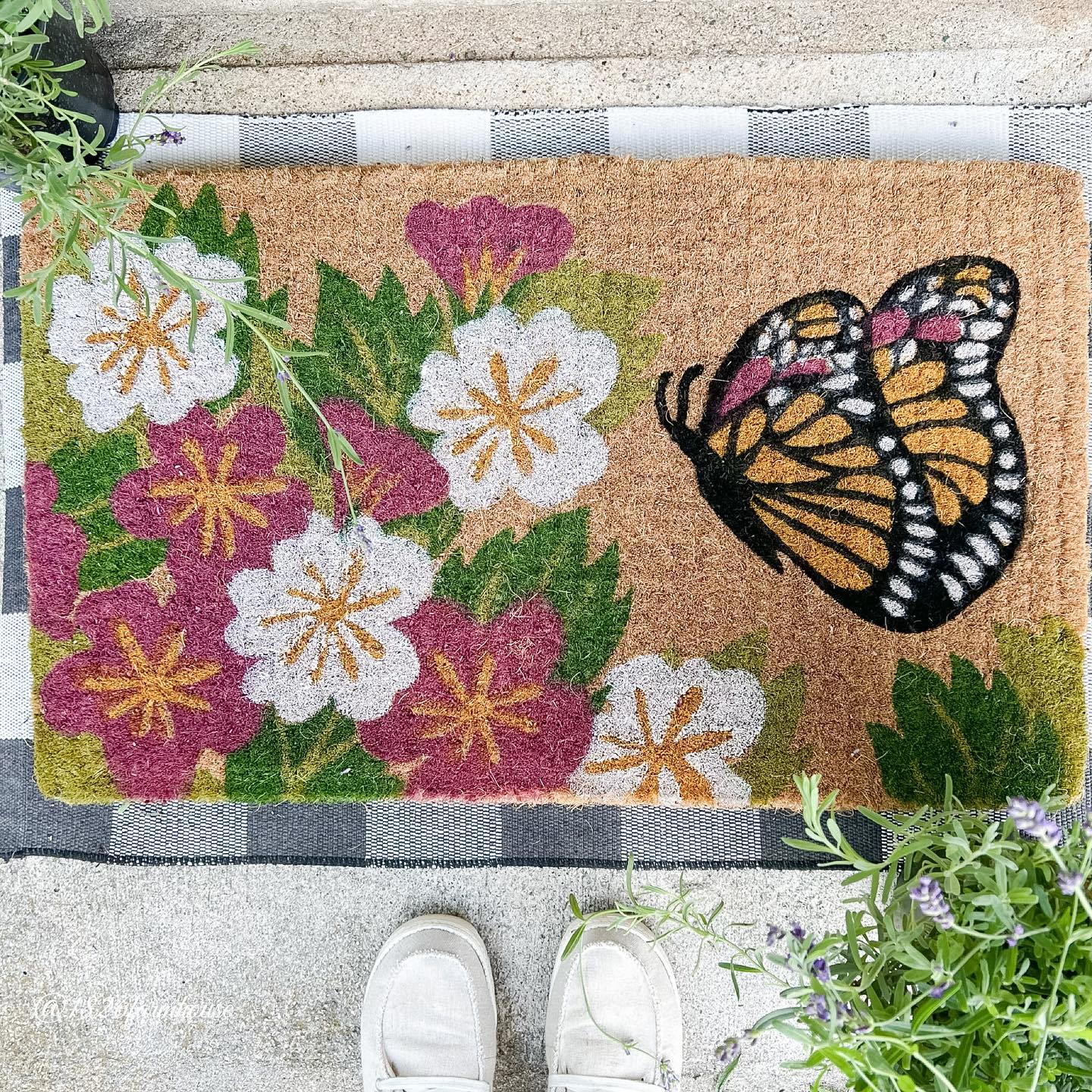 Butterfly Garden Coco Doormat