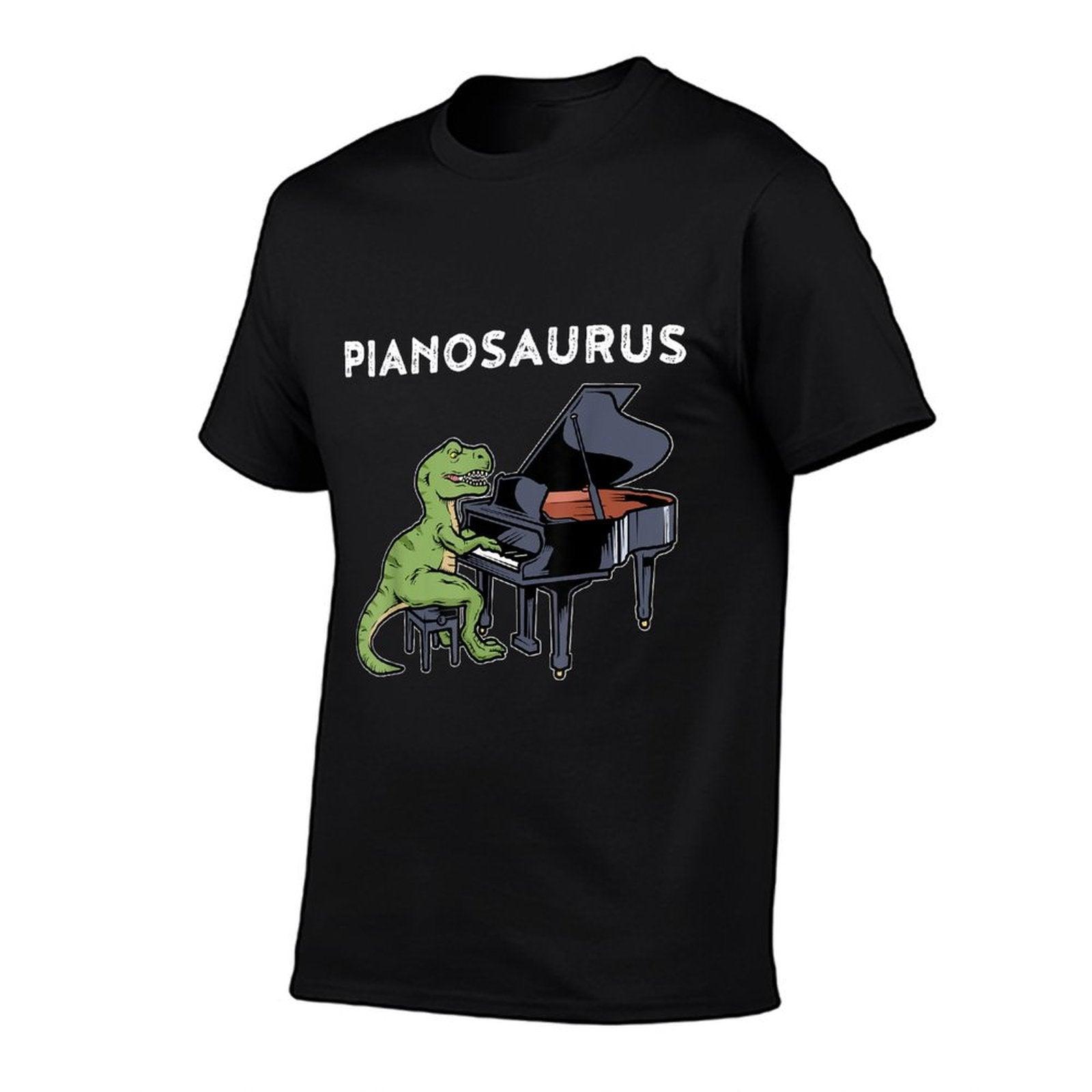 Grand Piano Kids Pianist Gift Dinosaur Music Piano T-Shirt