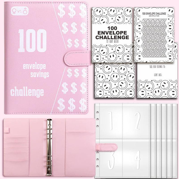 100 Envelope Challenge Binder Couples 100 Day Challenge Savings Savings Notebook