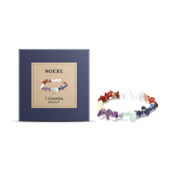 Seven-Color Bracelet Seven-Color Simple Jewelry Stone Bead Wheel Yoga Beaded Bracelet
