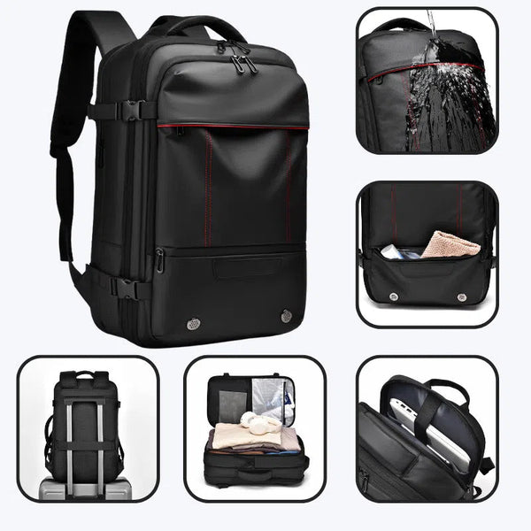 Men's Backpack Business Travel Backpack Large Capacity Expansion Multifunctional Vacuum Compression Backpack for Men
