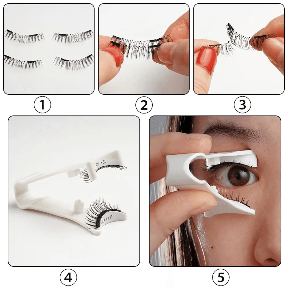 Reusable 3D Magnetic Eyelashes
