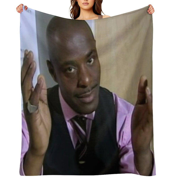 Alan Johnson Peep Show Throw Blanket