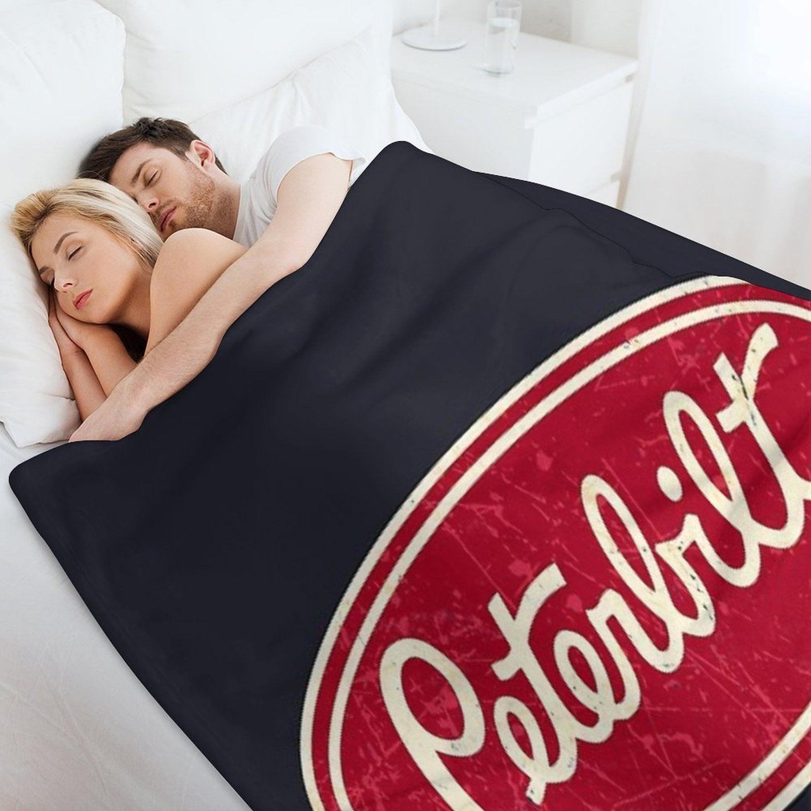 Peterbilt Truck Racing Vintage Throw Blanket
