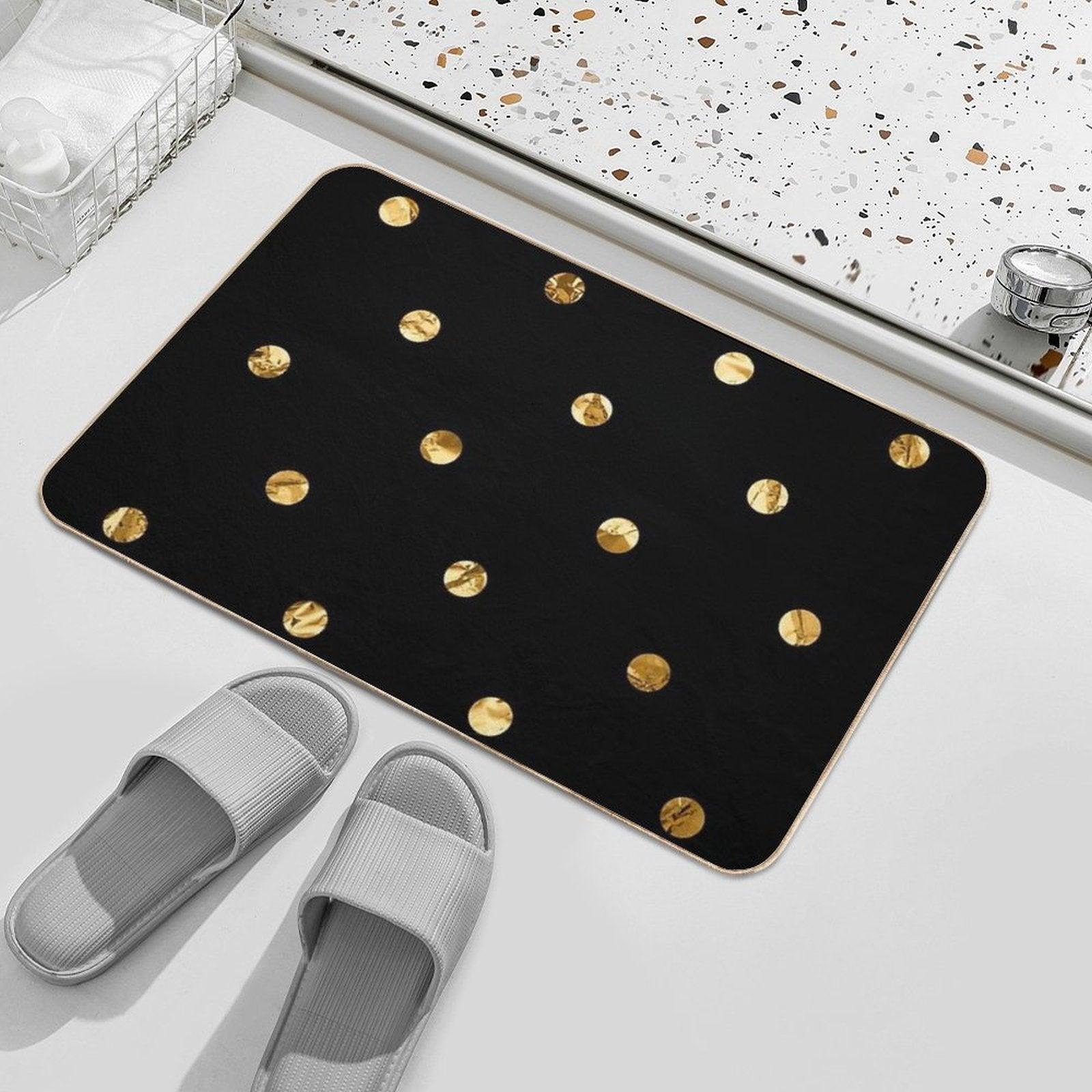 Black & Luxe Confetti Bath Mat