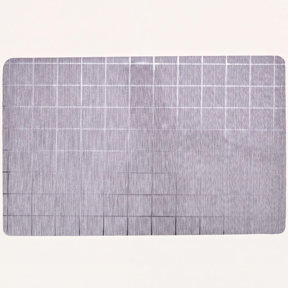 Woven PVC Placemats - Set of 8 Gray Non Slip Heat Resistant Table Mats