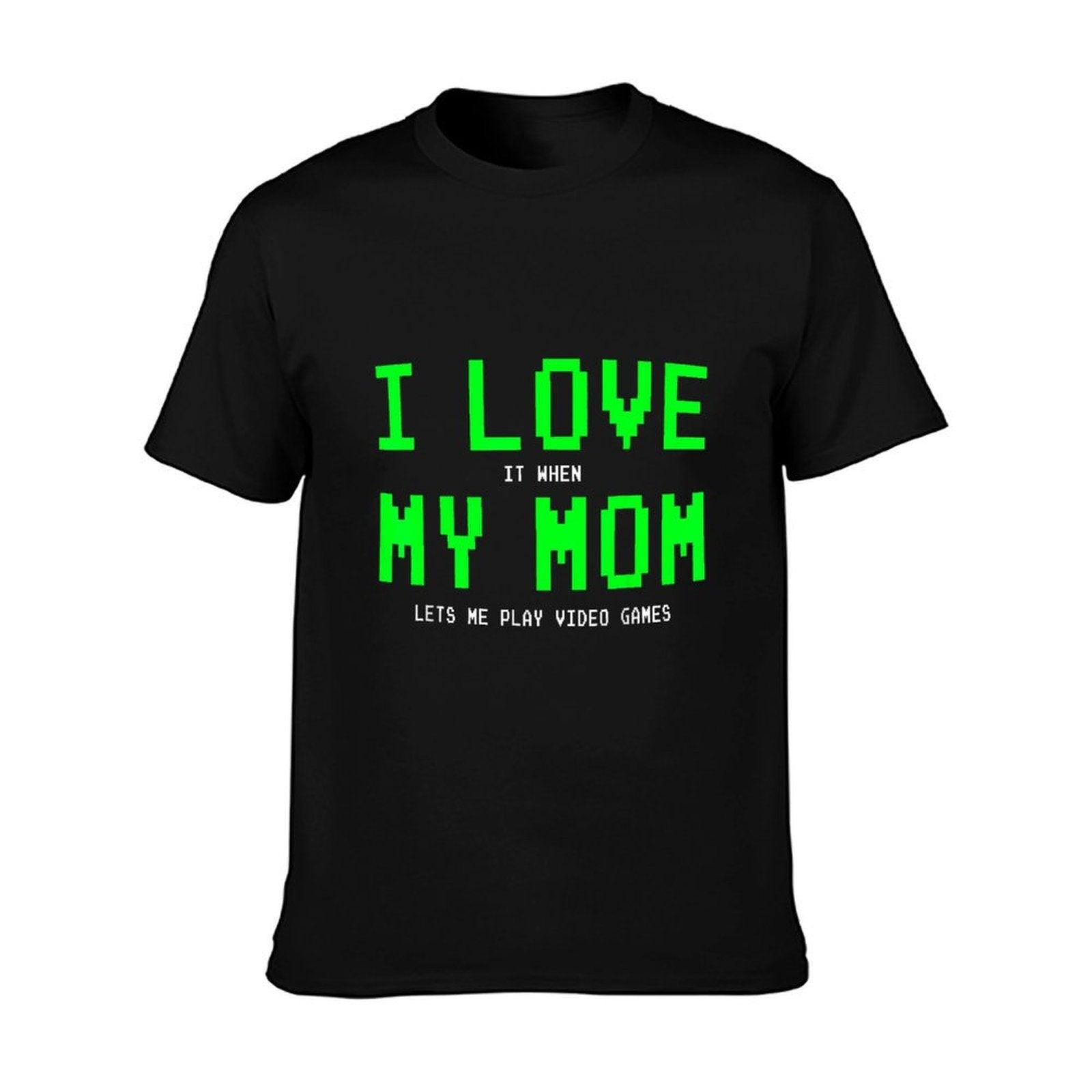 I Love My Mom - Gamer Gifts Gamingn Boys Video Game T-Shirt
