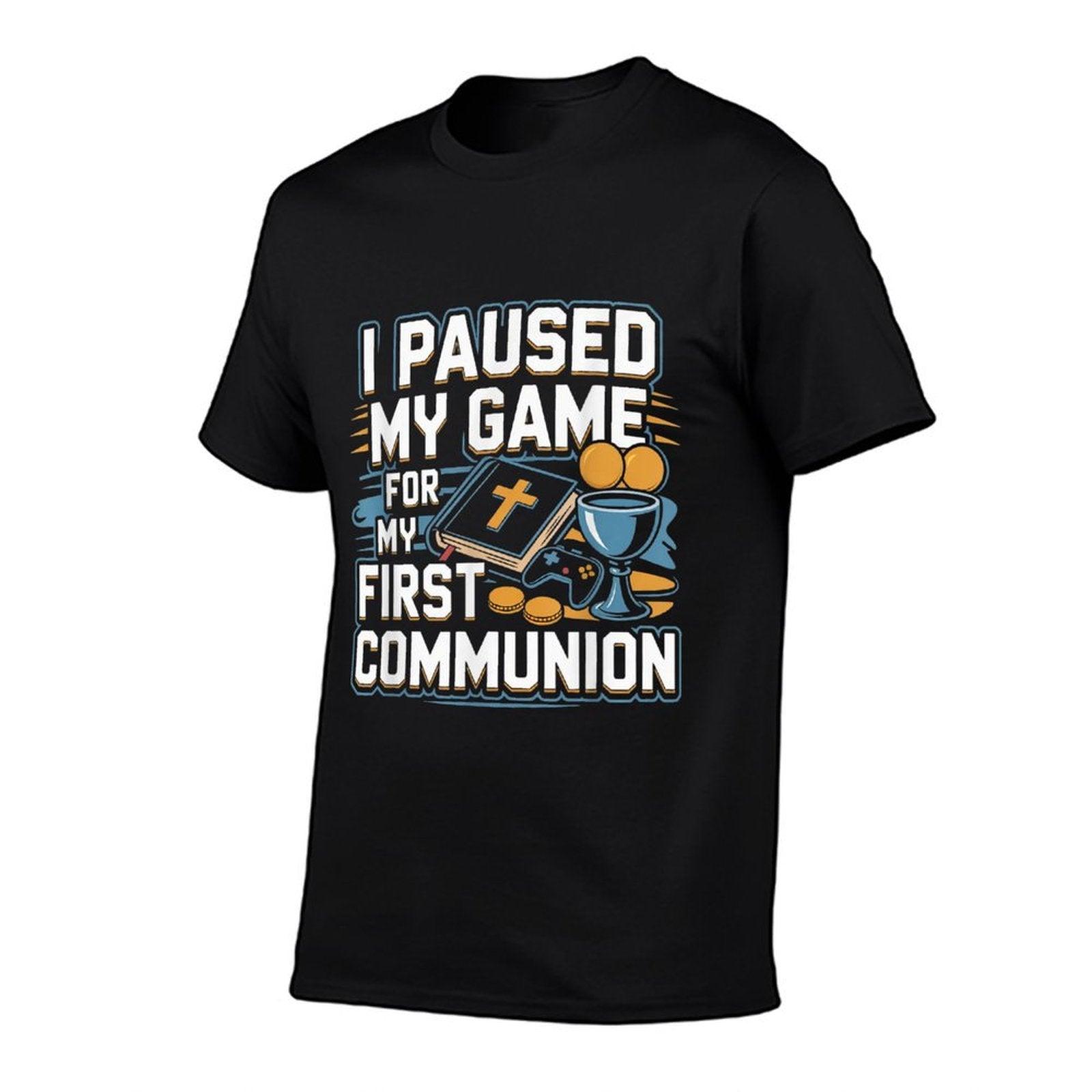 My First Communion Video Game Controllers Boys Girls T-Shirt
