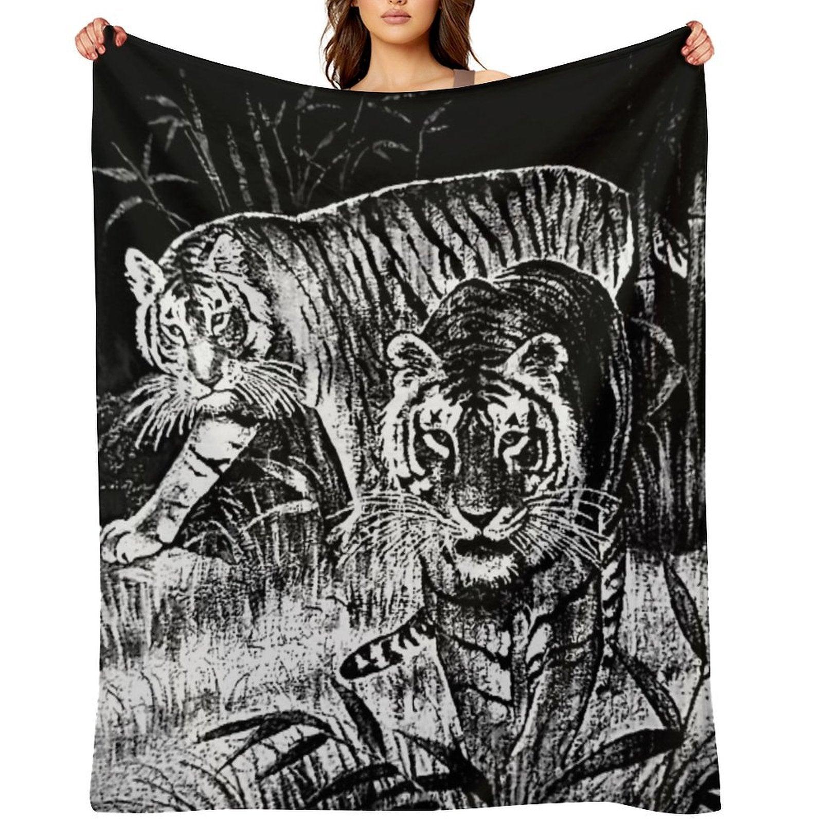 Cobija Del Tigre Mexican Blanket Tiger Meme Throw Blanket