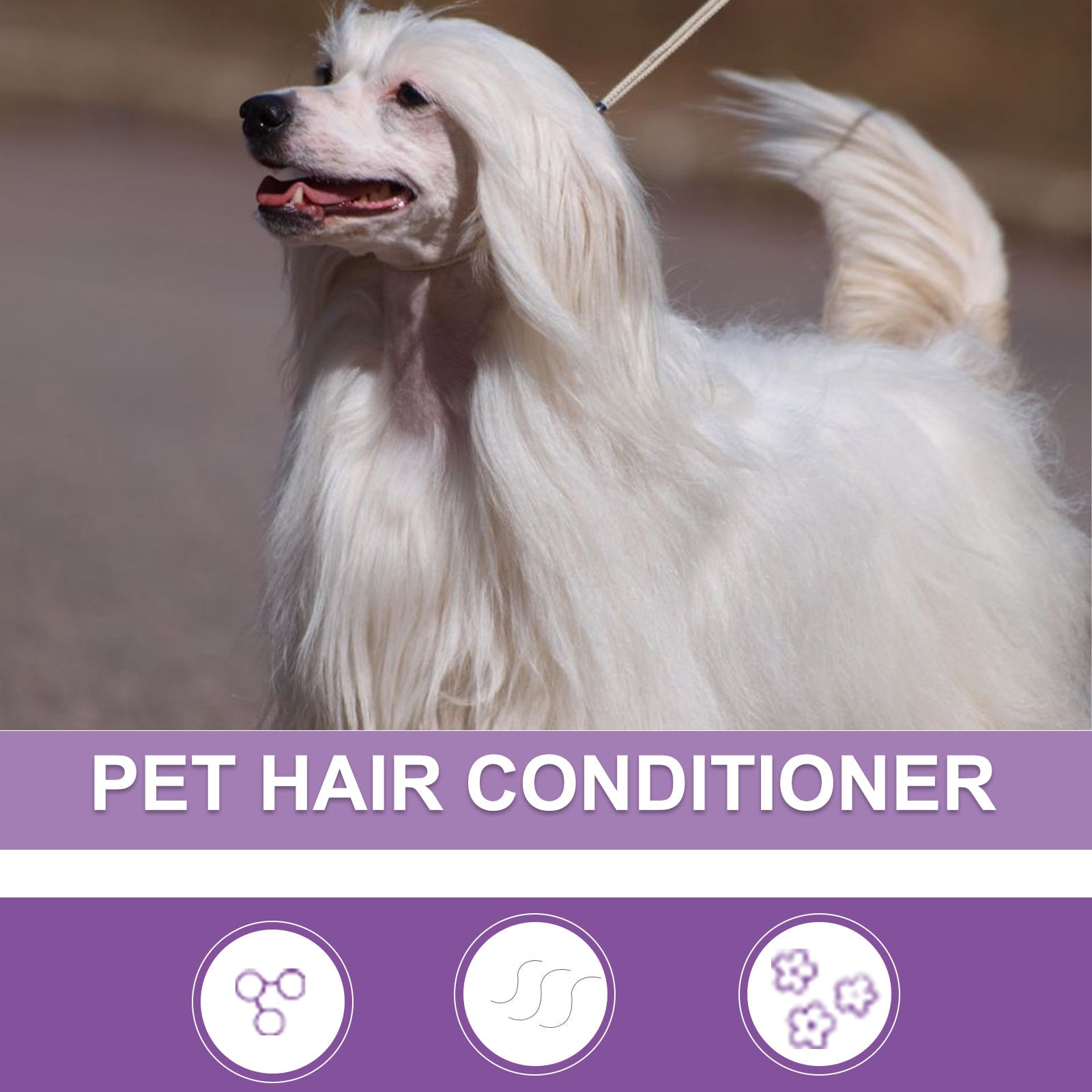 Pet Hair Conditioner, Fluffy Soft Not Knot Pet Pet Hair Clean Nursing Hair Cream