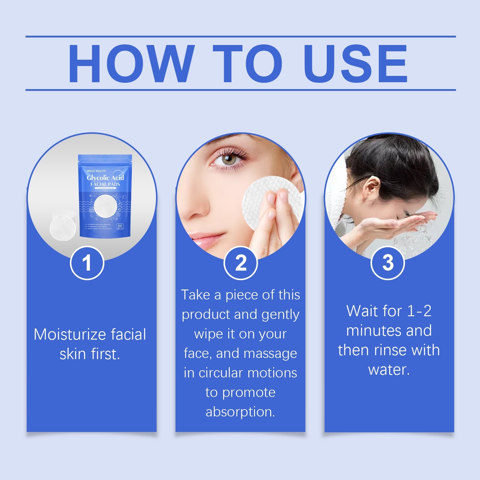 Salicylic Acid Cleansing Pad Gently Cleanses Facial Skin Hydrating Skin Care Cleanser