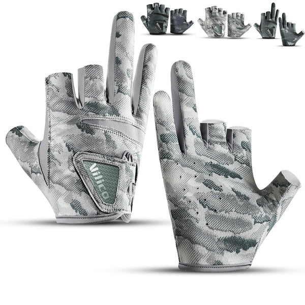 Outdoor fishing equipment - thin comfortable breathable leak proof 3-finger lure fishing gloves