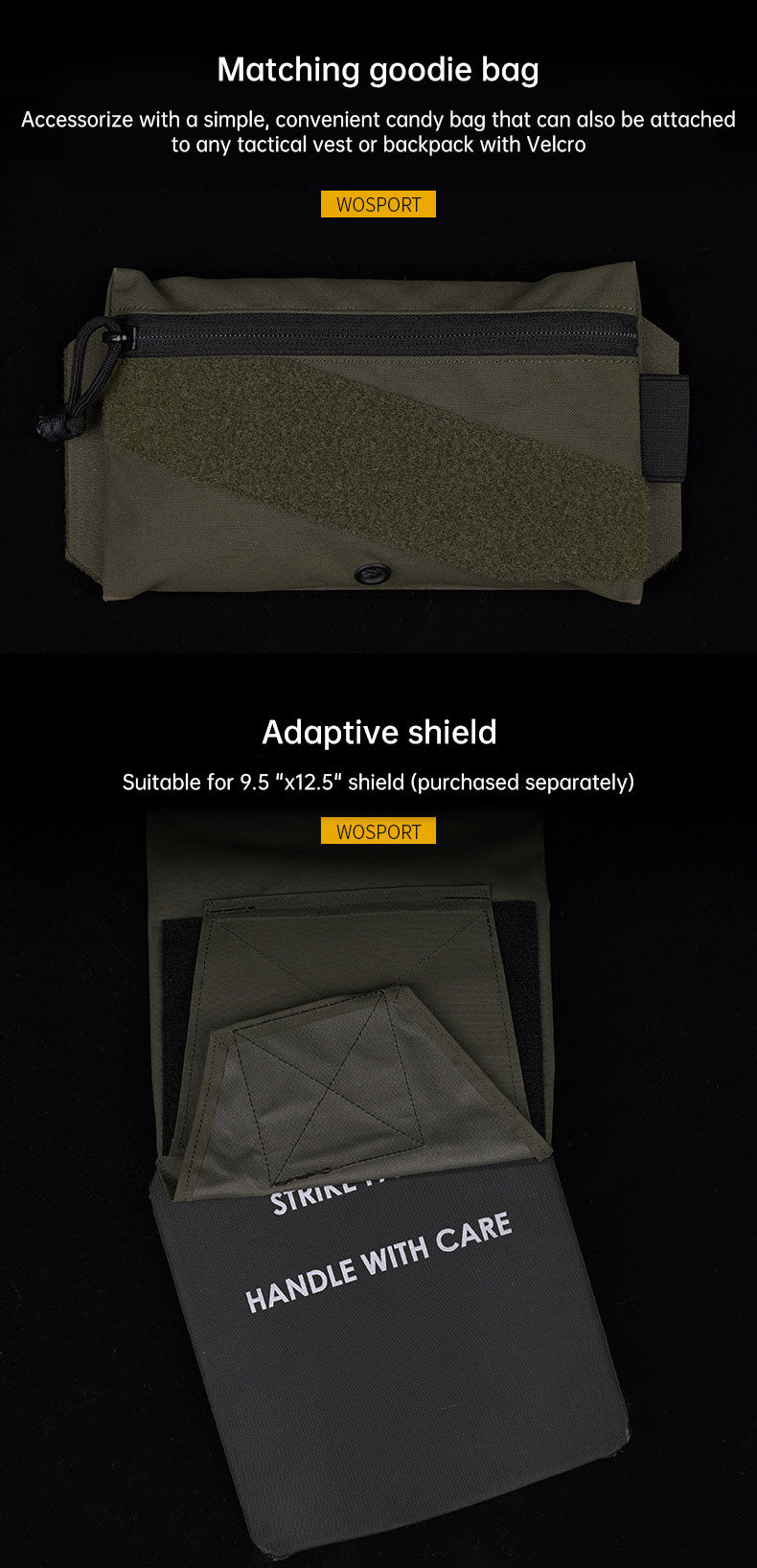 QASM Chest Buckle Waist Seal Storage Bag Little Dinosaur AC-1 Lightweight Tank Set