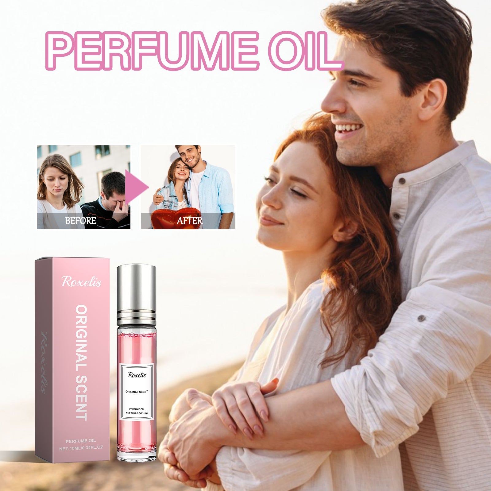 Perfume Oil, Rose Fragrance Niche Floral Fragrance Fresh And Long-Lasting Portable Perfume For Couples Dating