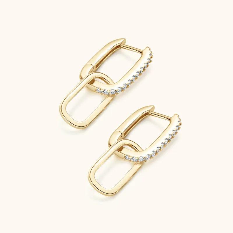 925 Sterling Silver Moissanite Earrings