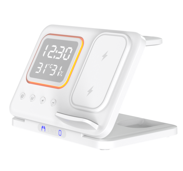 Phone Stand Tabletop 15w Fast Charging 5 in One Universal Wireless Charger Desk Charger for Iphone