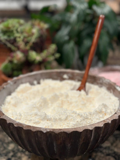 حجر الشب مع العنبر