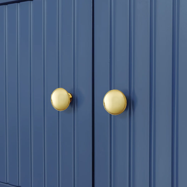 Modern Shoe Storage Bench with Hidden Storage and Upholstered Cushions for Bedside, Living Room and Entryway (Navy)