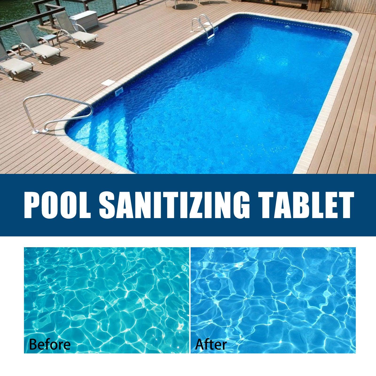 Pool Chlorinated Tablet, Water Quality Cleaning, Odor Removal Instant Multi-Functional Effervescent Tablet