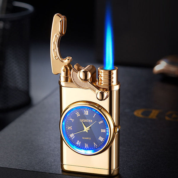 Multi functional electronic watch cigarette lighter integrated into one machine, versatile men's gift lighter