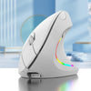 wireless 2.4G vertical mouse for prevention - white