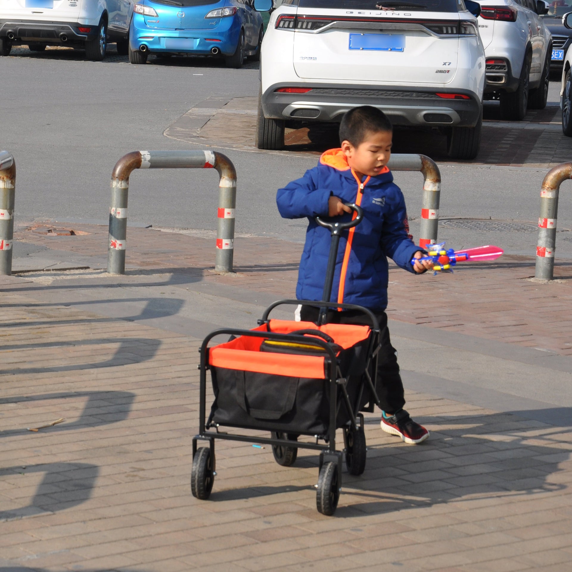 Folding Wagon Garden Shopping Beach Cart