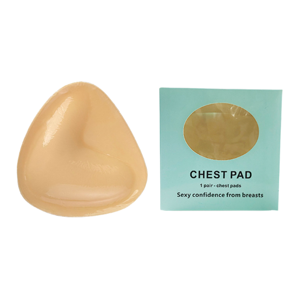Triangle V-shaped thickened sponge chest patch small chest display large female double-sided self-adhesive chest pad