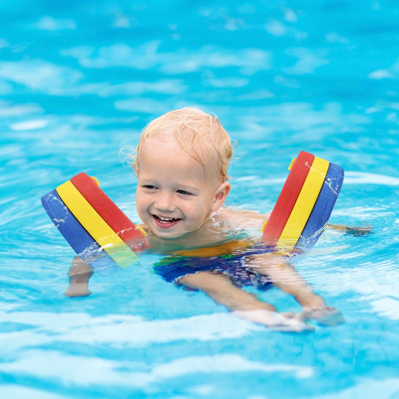 Kids' swim belt: 6 EVA discs/pack, for 3 - 14yo, 15 - 30kg rings.