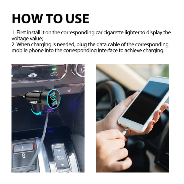 2-In-I Sterl Th Car Signal Jammer With Charging Pod, Car Dual USB Interface Mobile Phone Multi-Function Charger