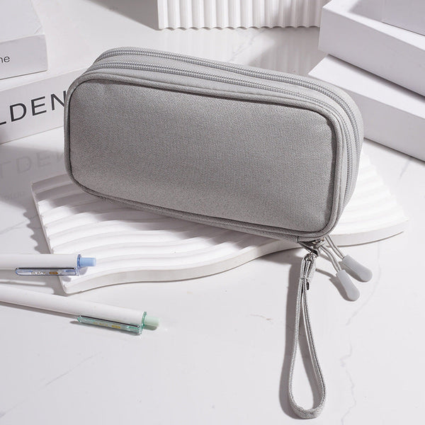 Multi - Functional Digital Accessories Organizer with Multiple - Layer Data Cable Pouch, Dust - proof Headphone Bag and Power Bank Pocket