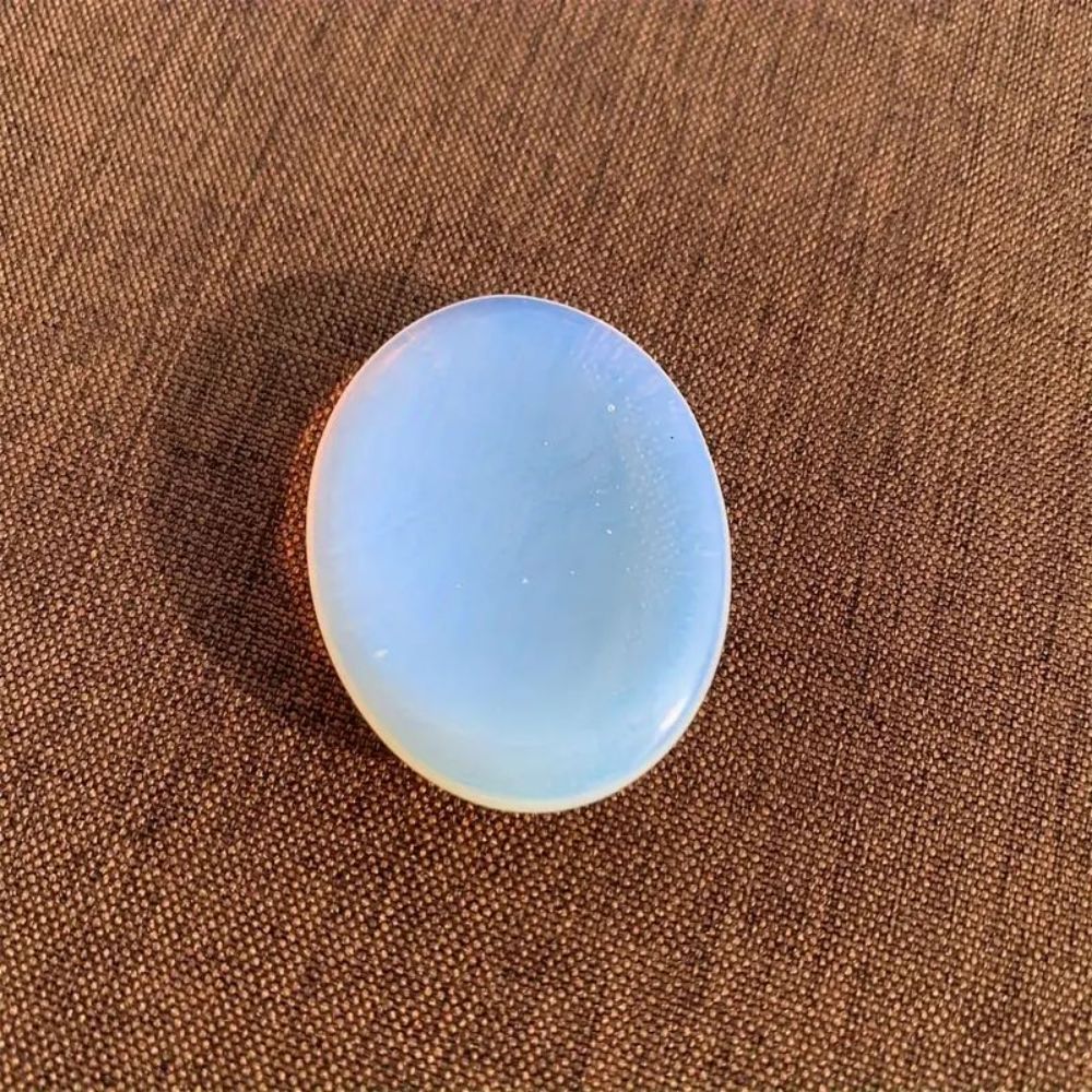 Thumb Worry Stones Oval Massage Quartz Healing Crystal Chakra Energy Therapy Meditation Spiritual Natural Gemstone Decor