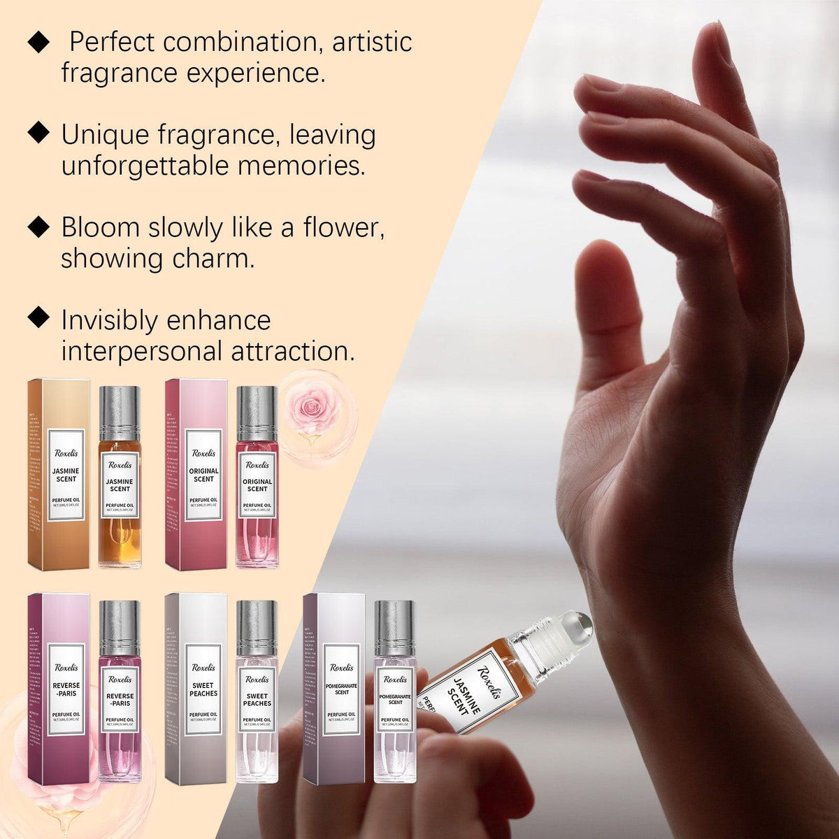 Fragrance Water Series Lasting Fragrance Portable Design Wrist Neck Small Light Fragrance Fresh Atmosphere Perfume