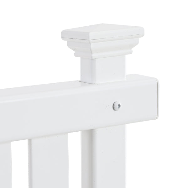 Privacy Screen Panels Kit Air Conditioner Trash Can Enclosure Vinyl white color