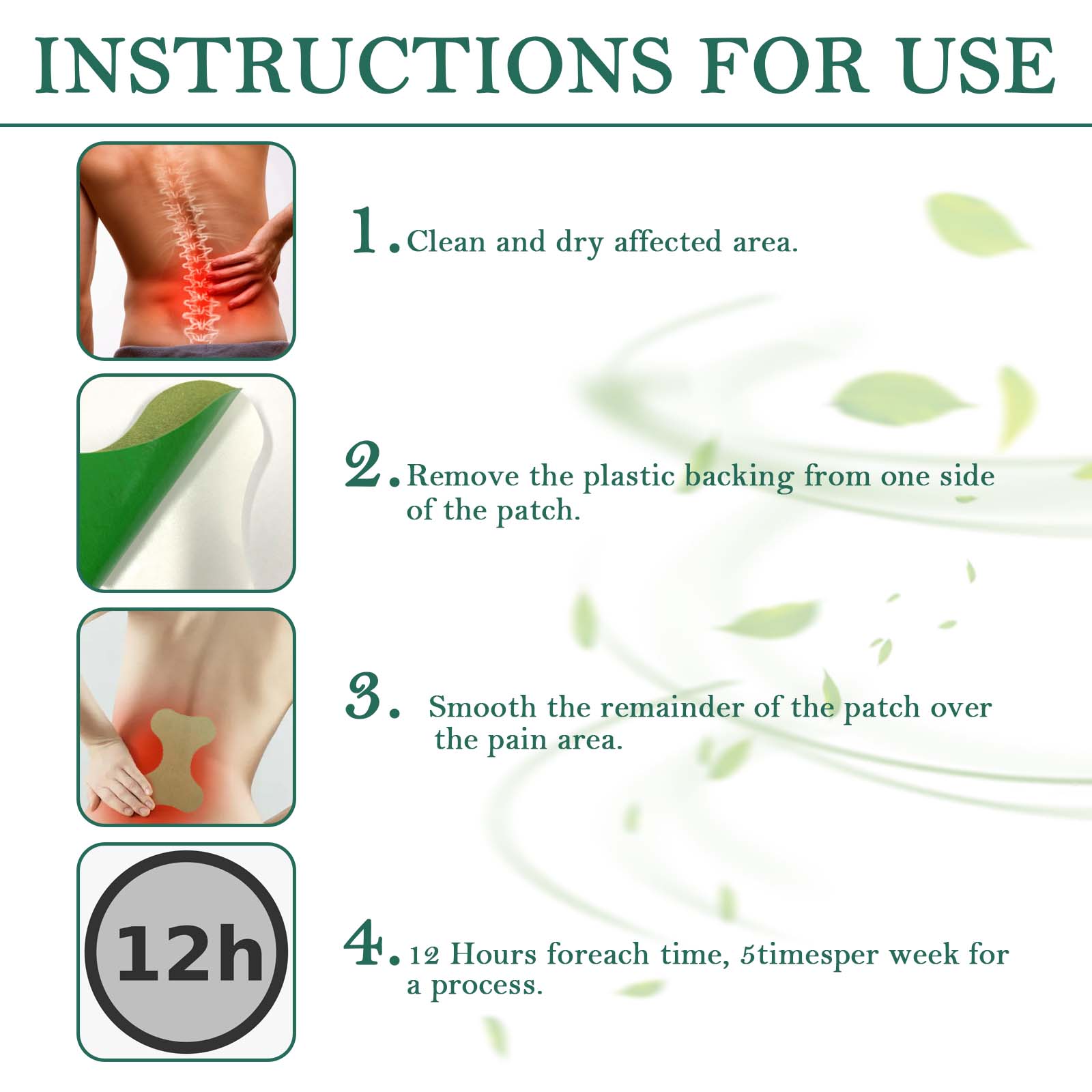 Lumbar Vertebra Plaster, Relieve Lumbar Stiffness, Swelling And Pain Lumbar Disc Protruding Muscles And Bones Care Patch