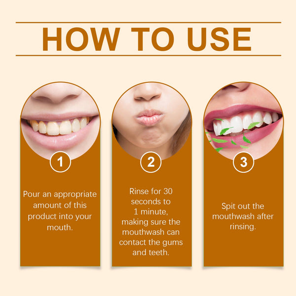 Herbal Mouthwash, Herbal Ingredients Gently Clean Teeth Odor Daily Care Mouthwash