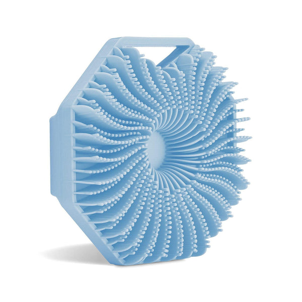 Fish fin shaped shower brush Polygonal silicone shower brush Hexagonal shower brush Silicone shower ball