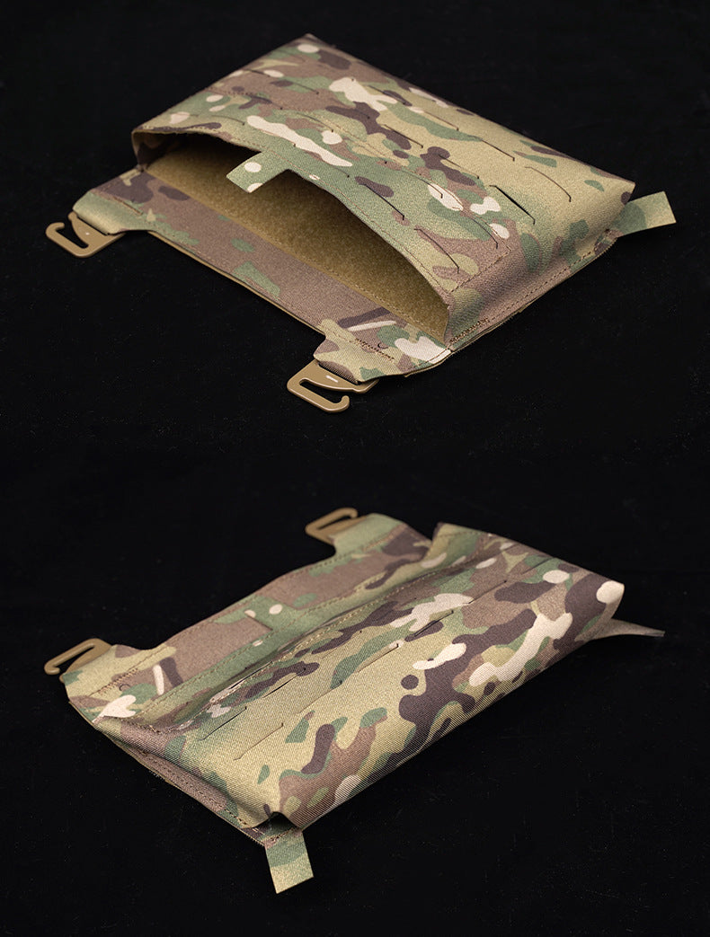 WoSporT can accommodate three 5.56 (or two 7.62) inner pockets with built-in function cover camouflage front panel